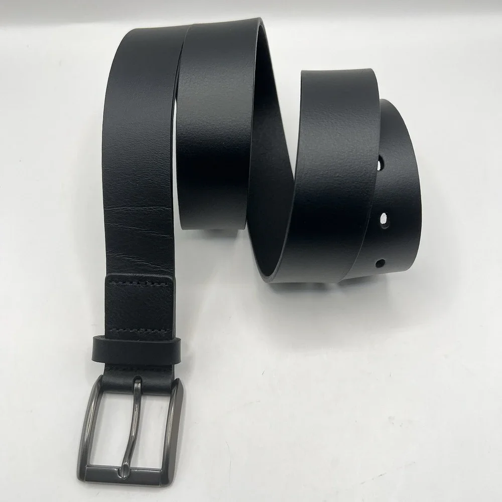 Goodfellow Genuine Leather Belt XL Black Classic Minimalist Work‎ Casual